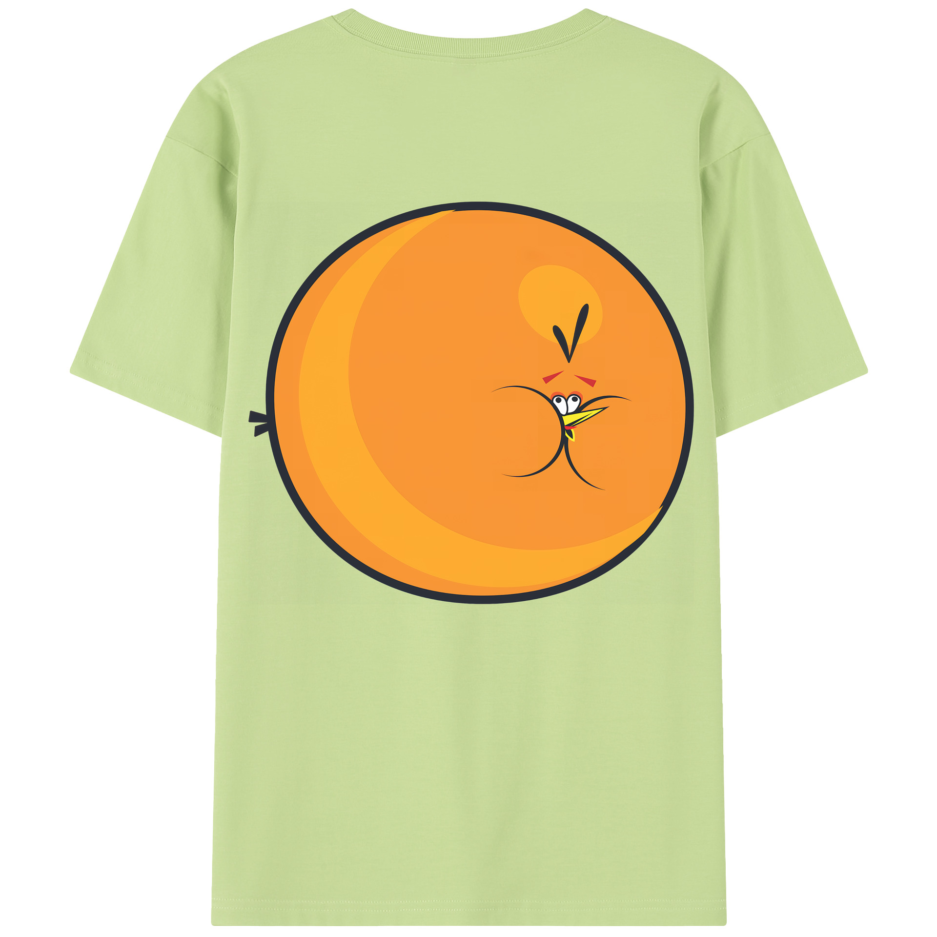 （画像用） Angry Birds アングリーバード 綿100％半袖Tシャツ（背面プリント）